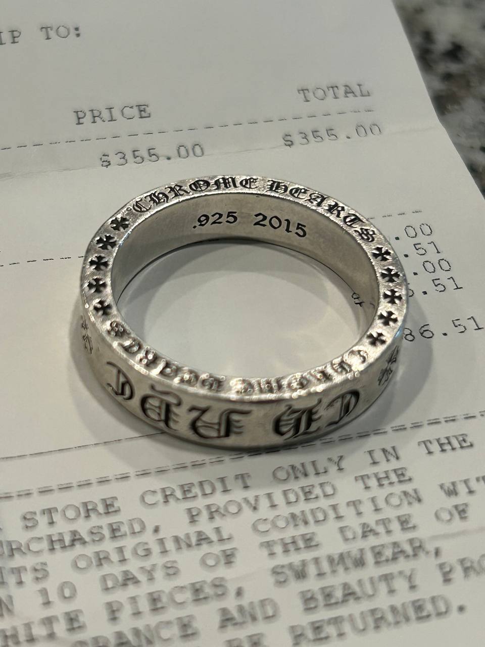 Chrome Hearts NYC Spacer Ring