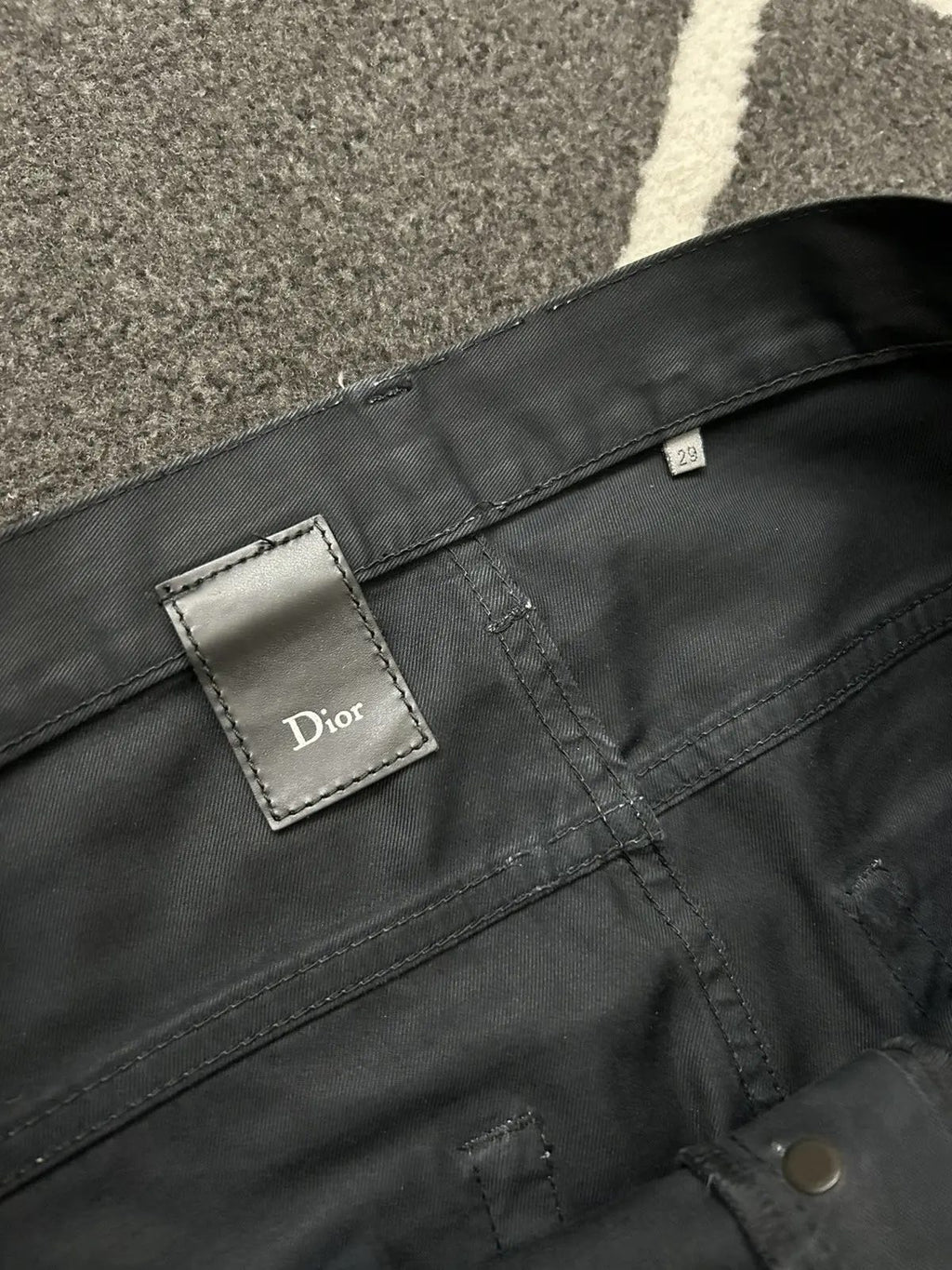 Kris Van Assche KVA Dior Waxed Jeans