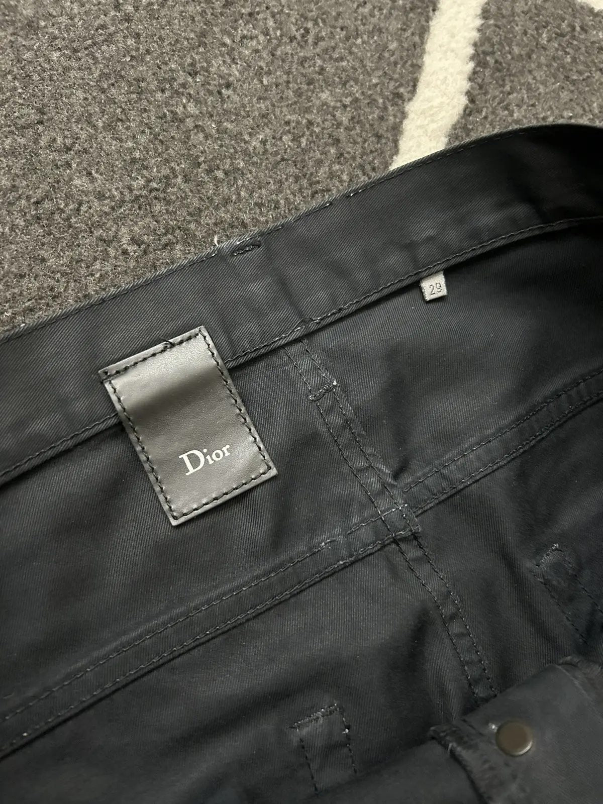 Kris Van Assche KVA Dior Waxed Jeans