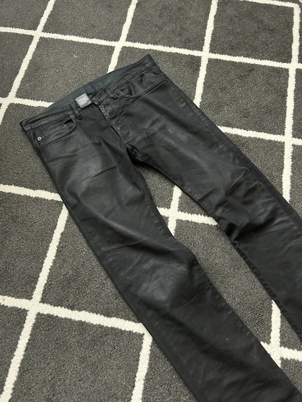 Kris Van Assche KVA Dior Waxed Jeans