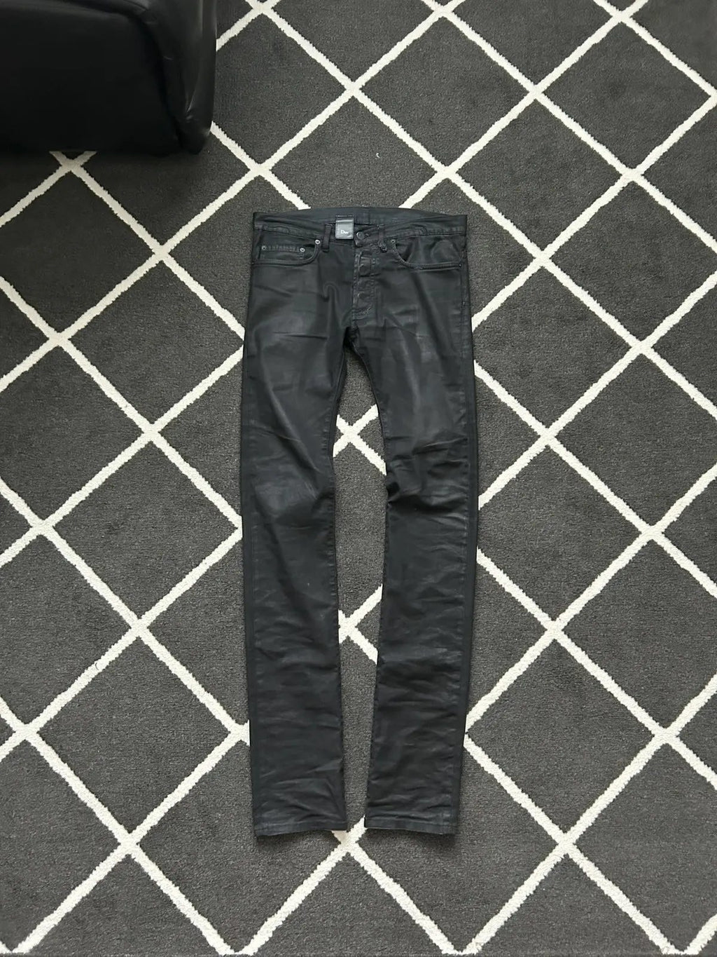 Kris Van Assche KVA Dior Waxed Jeans