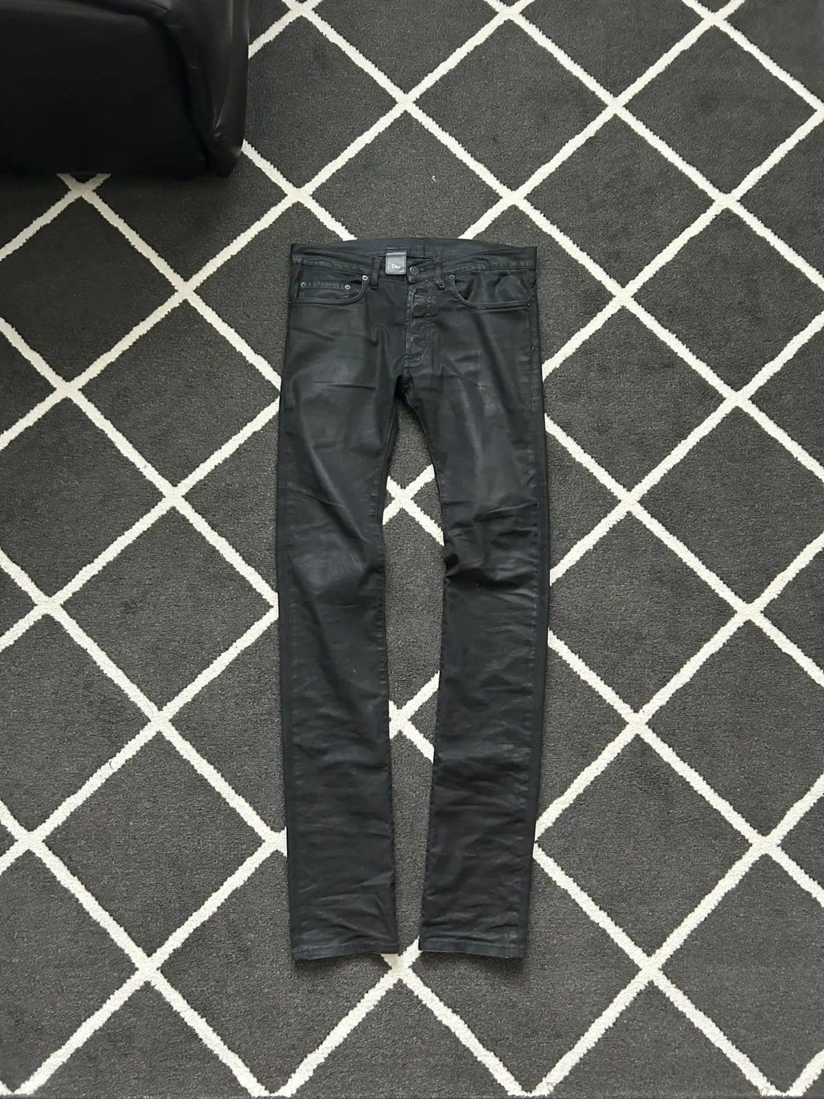 Kris Van Assche KVA Dior Waxed Jeans