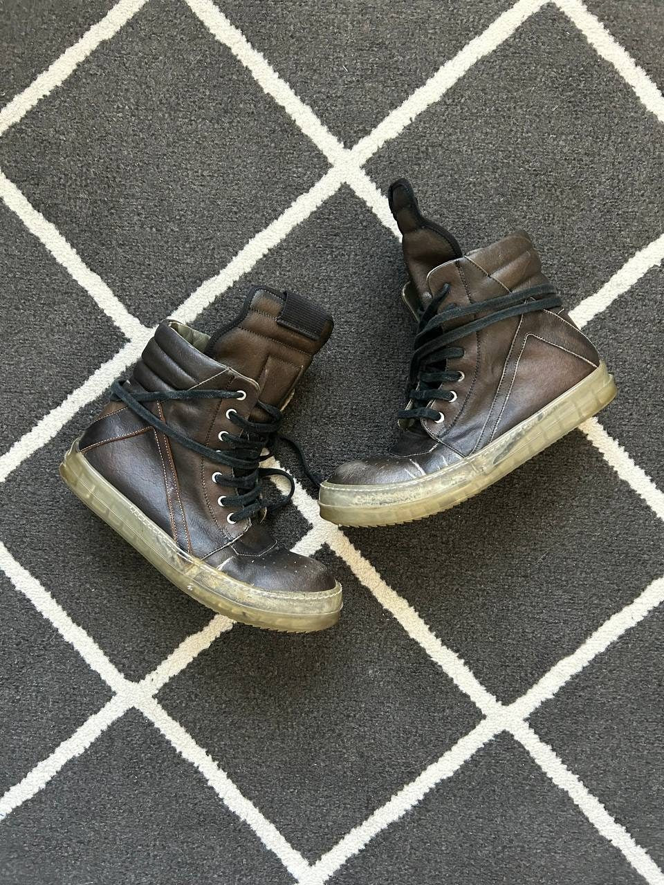 Rick Owens Babel Transparent Sole Geobasket