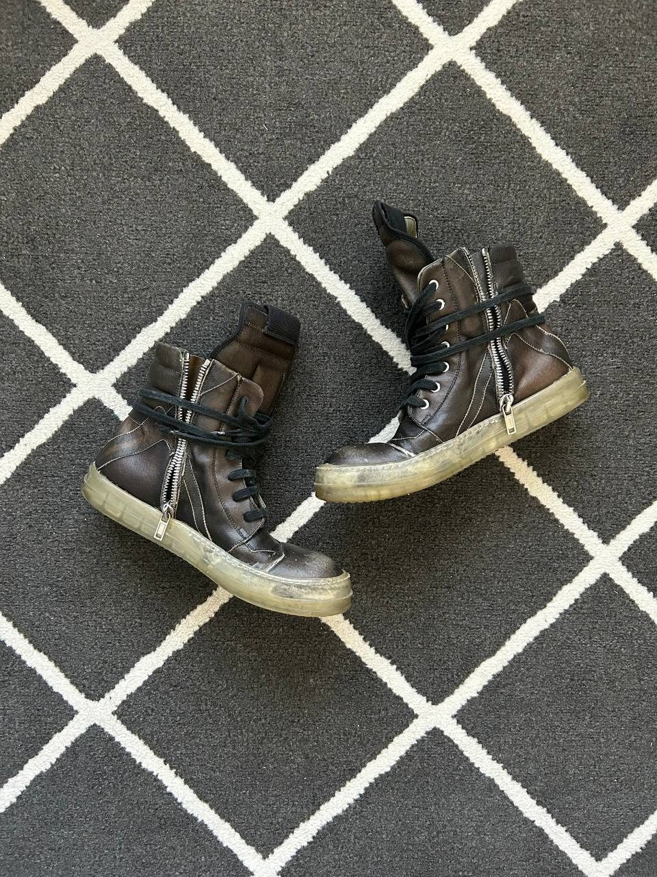 Rick Owens Babel Transparent Sole Geobasket