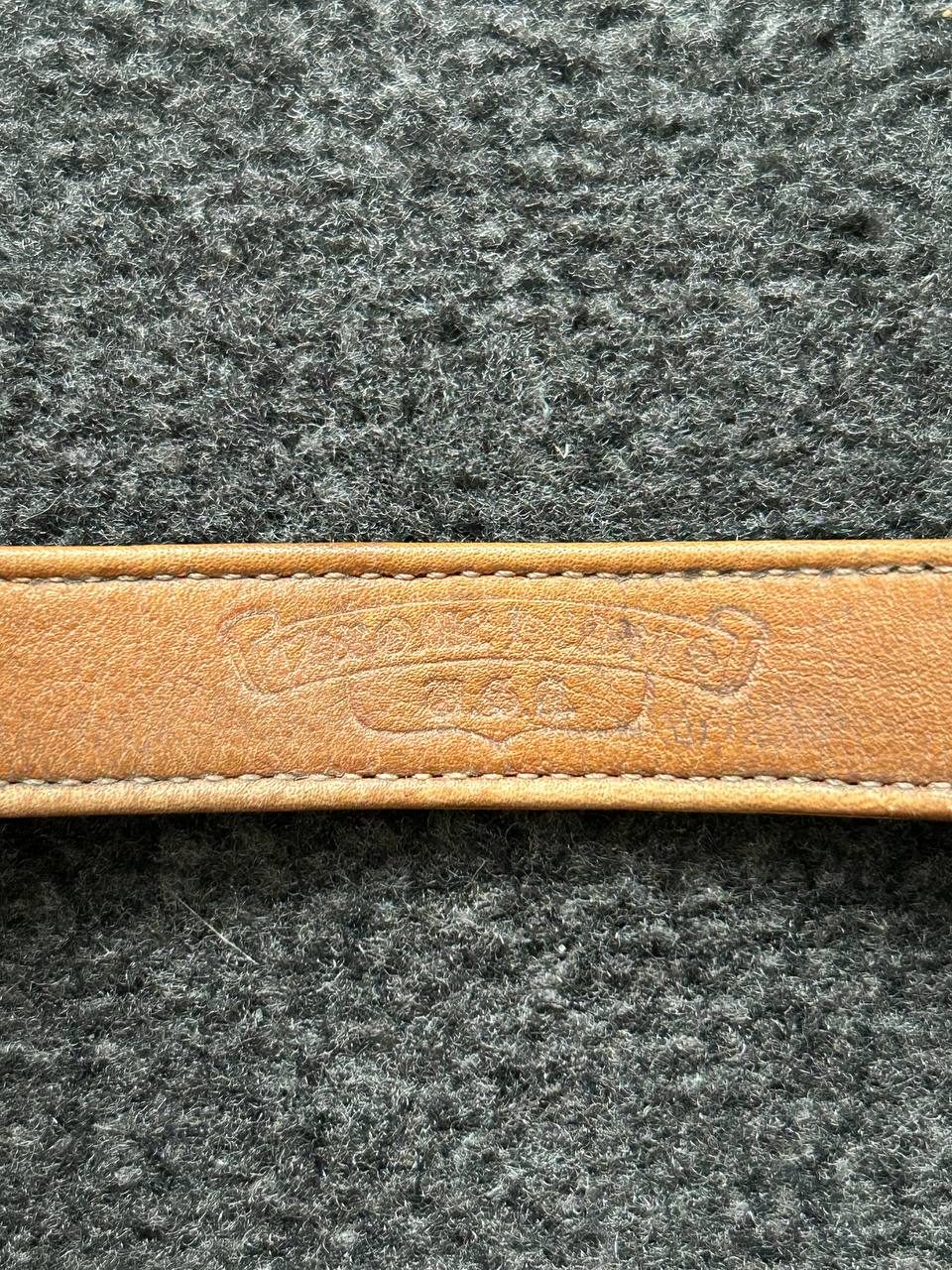 Chrome Hearts Golden Snap Leather Bracelet