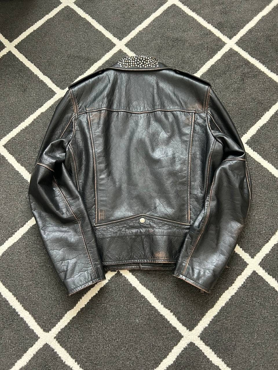 Saint Laurent Paris L01 Studded Biker Leather Jacket