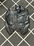 Saint Laurent Paris L01 Studded Biker Leather Jacket