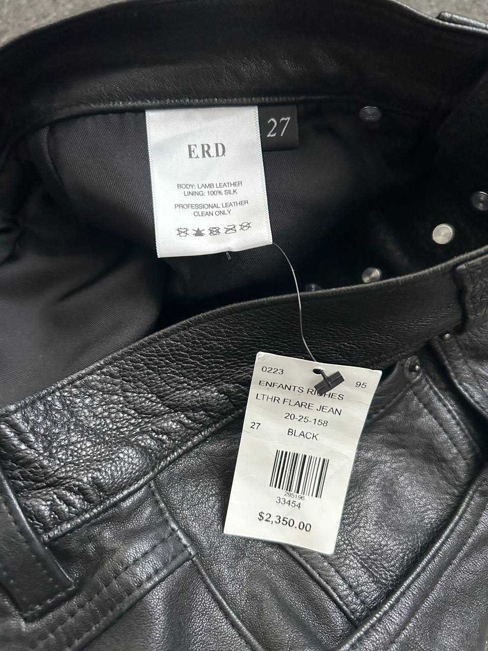 Enfants Riches Déprimés Leather Flared Pants
