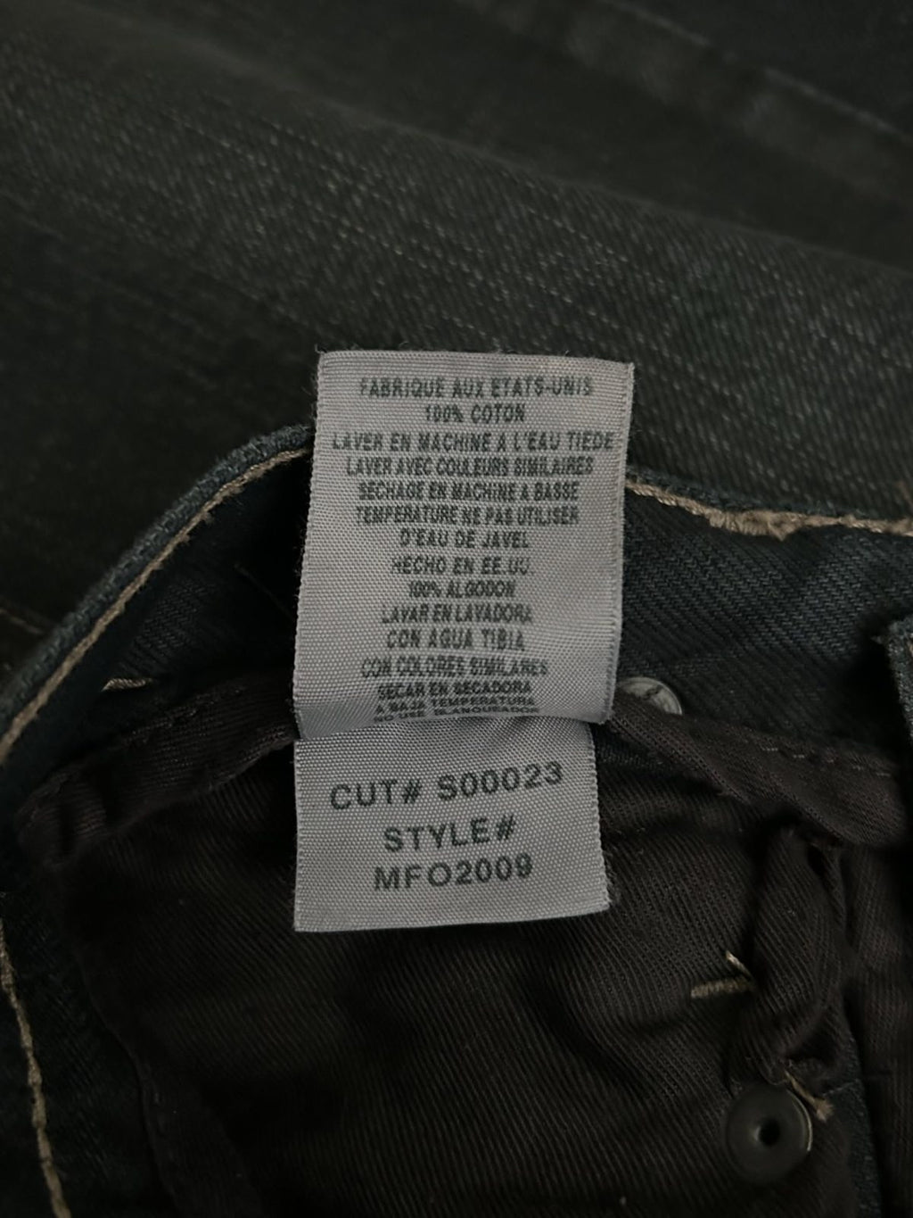 Rick Owens Waxed Slab Denim