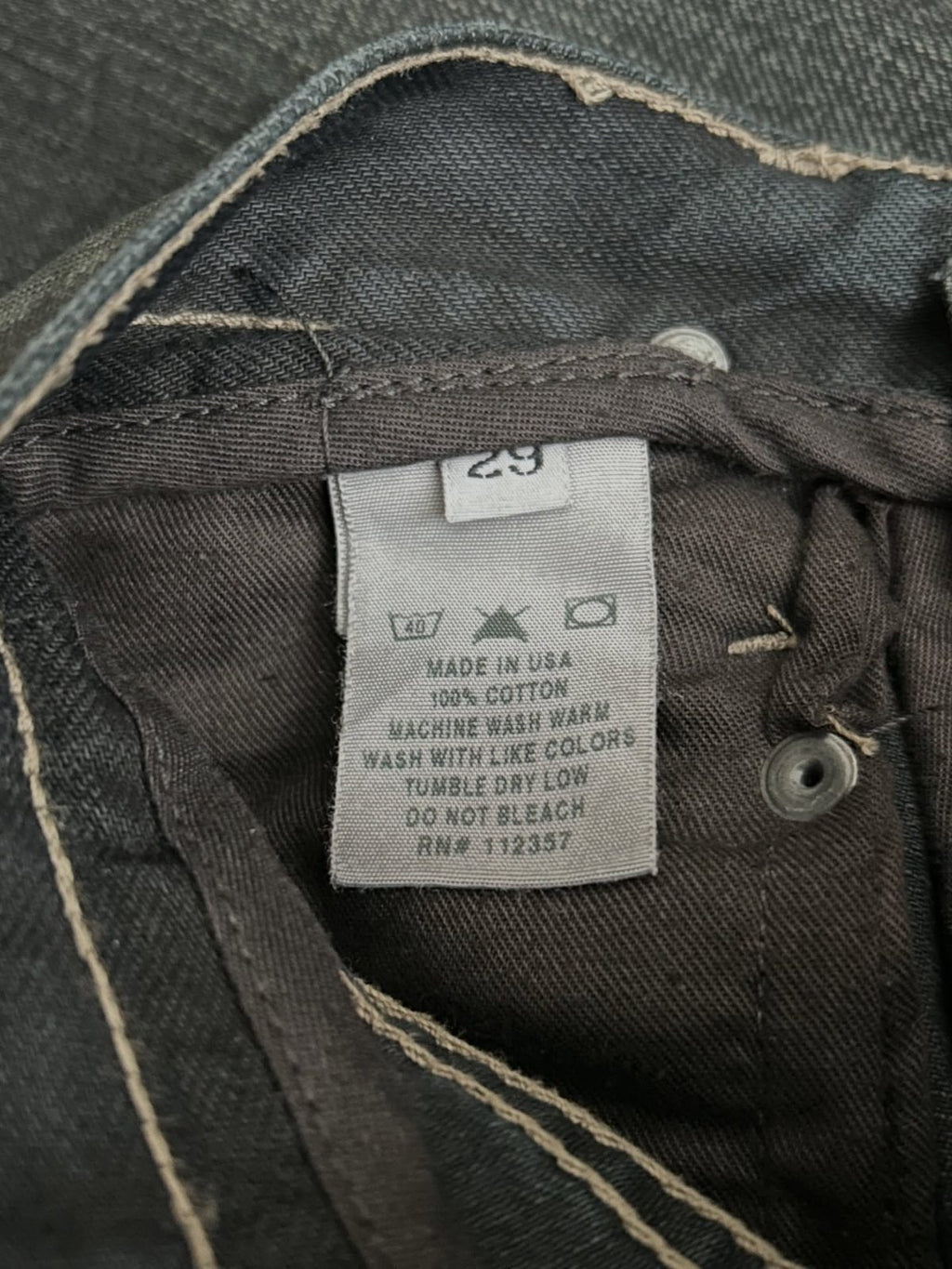 Rick Owens Waxed Slab Denim
