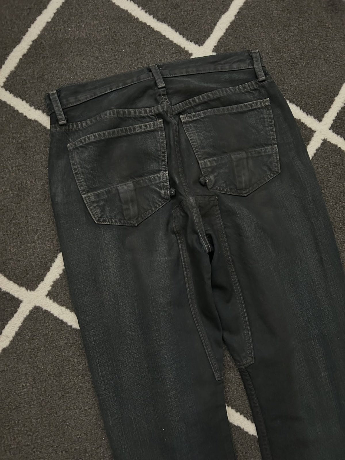 Rick Owens Waxed Slab Denim