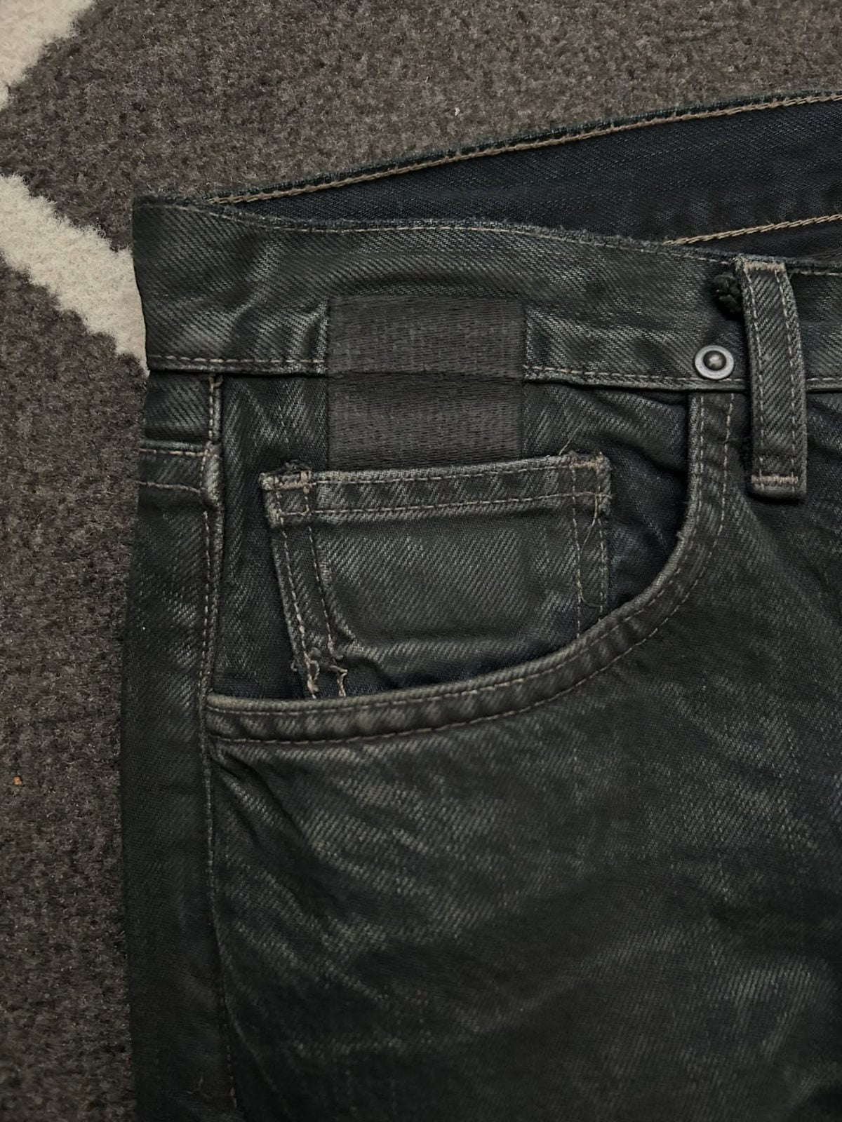 Rick Owens Waxed Slab Denim
