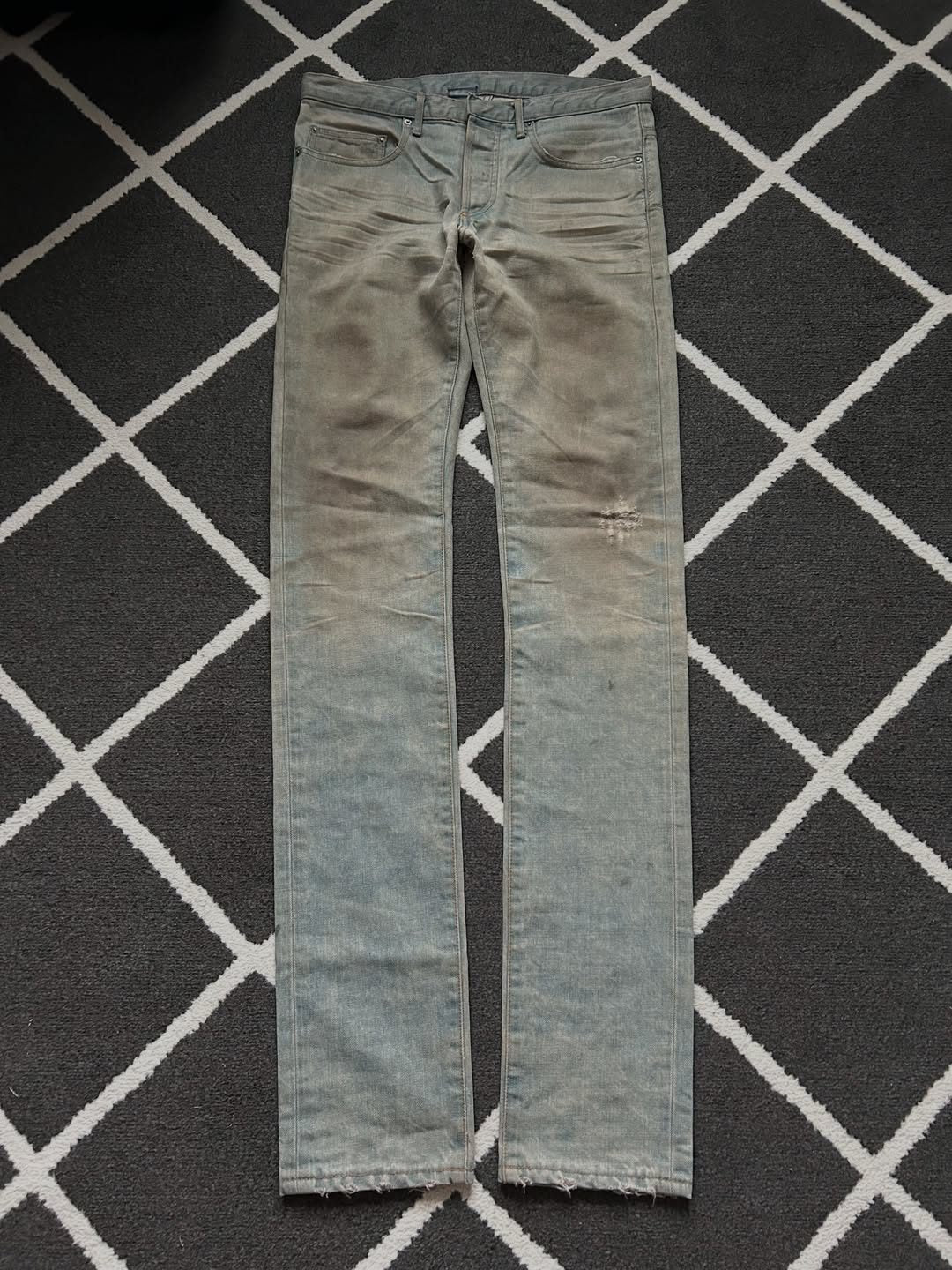 Dior Homme Dirty Bleu Claire Denim