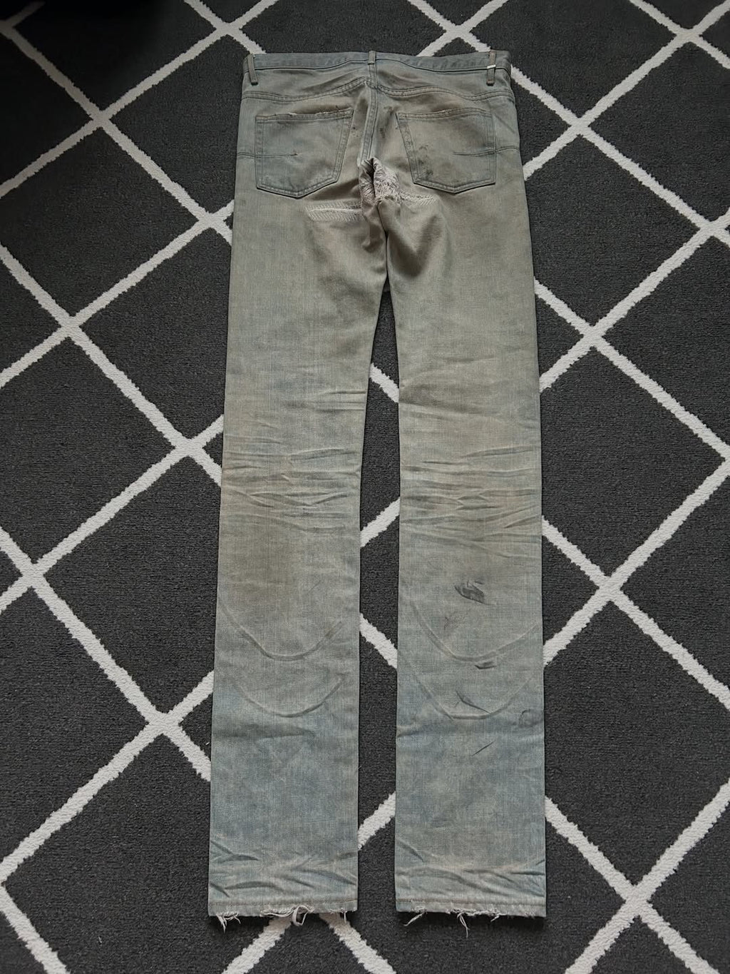 Dior Homme Dirty Bleu Claire Denim
